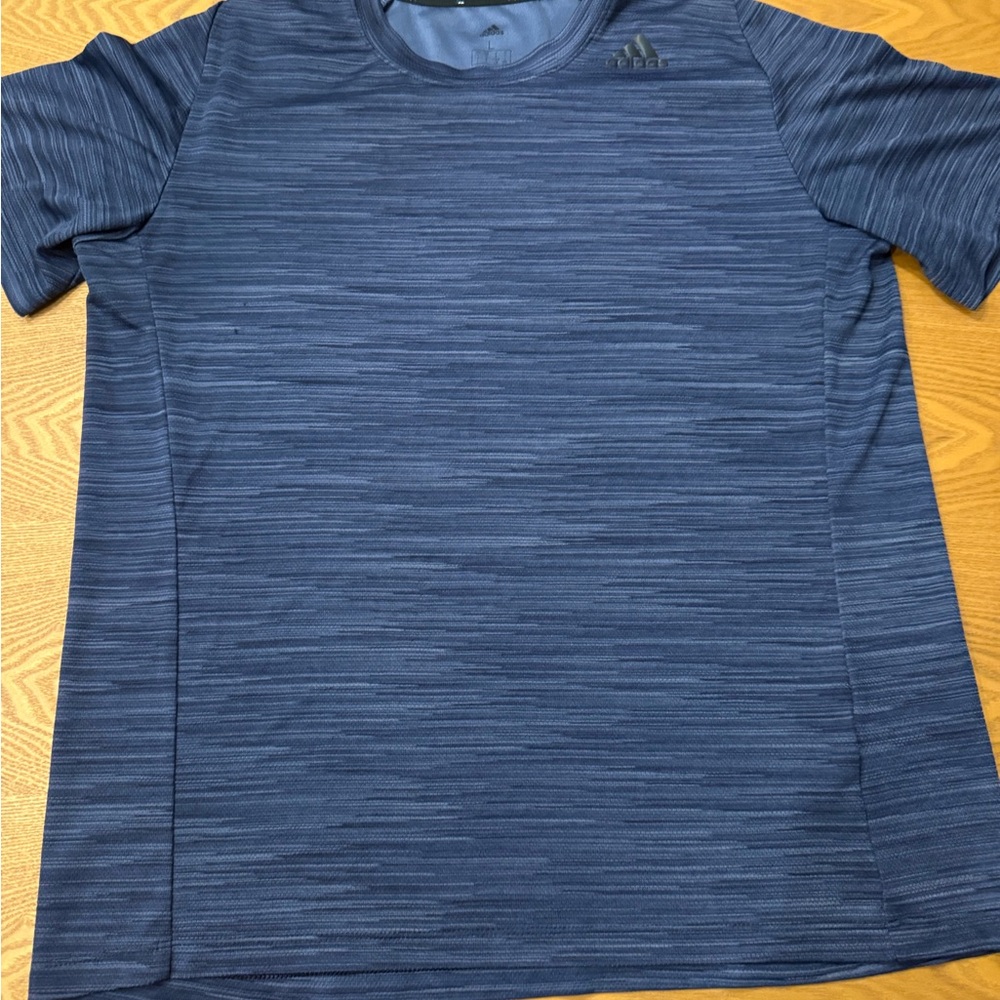 Adidas Men's Navy Striped Tee
